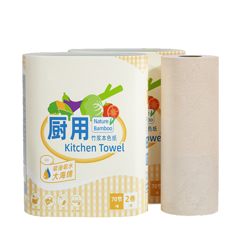 2020 Лучшие Продавцы 2ply 100% Бамбуковая целлюлоза Экологичные мягкие кухонные рулонные бумажные полотенца