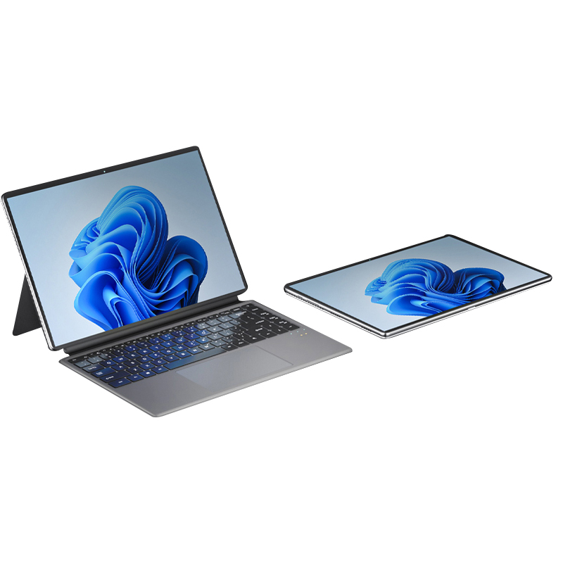 Crelander 2 в 1 ноутбук Intel N100 процессор 14 дюймов сенсорный экран IPS ЖК 16 ГБ DDR5 Win 11 планшетный ПК портативный ноутбук