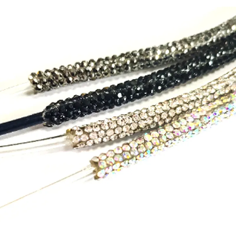 6mm Bling Multi Colors Diamond Crystal Rhinestone drawstring For DIY hoodie Rope Craft Decoration