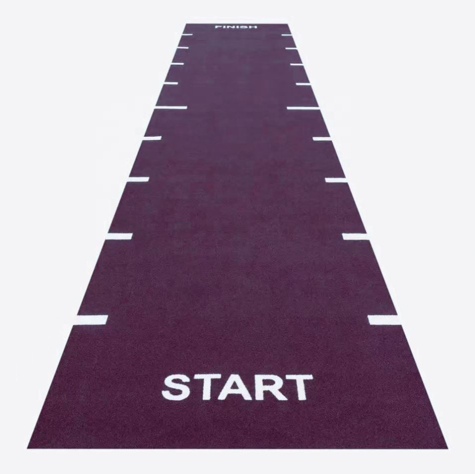 SENKE Environmentally Customized Logo Gym Fitness Artificial Grass for Indoor Sports Training Gym Decoration