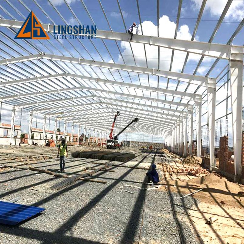 Cheap warehouse pre engineered building design prefab modular sheds light steel factory