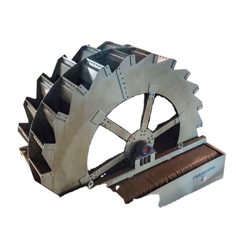bucket wheel sand washer of famous China brand acting as dewatering machine