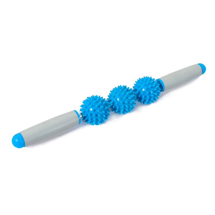 Original High quality 3 balls fitness Gym Yoga Sport Relaxation Massage Rod Muscle relax Massage Roller Stick