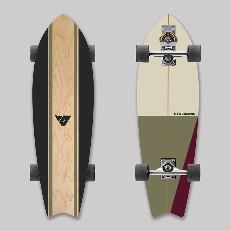 2023 г., модный, Лидер продаж, кленовый, взрослый Land Surfboard Cruiser для начинающих, доска для серфинга, скейтборд, Лонгборд для начинающих