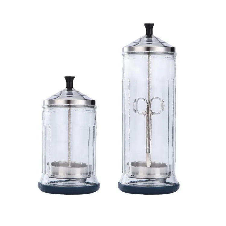 Amazon Top Seller 2020 Barber Disinfecting Jar Salon Sanitizing Glass Jar
