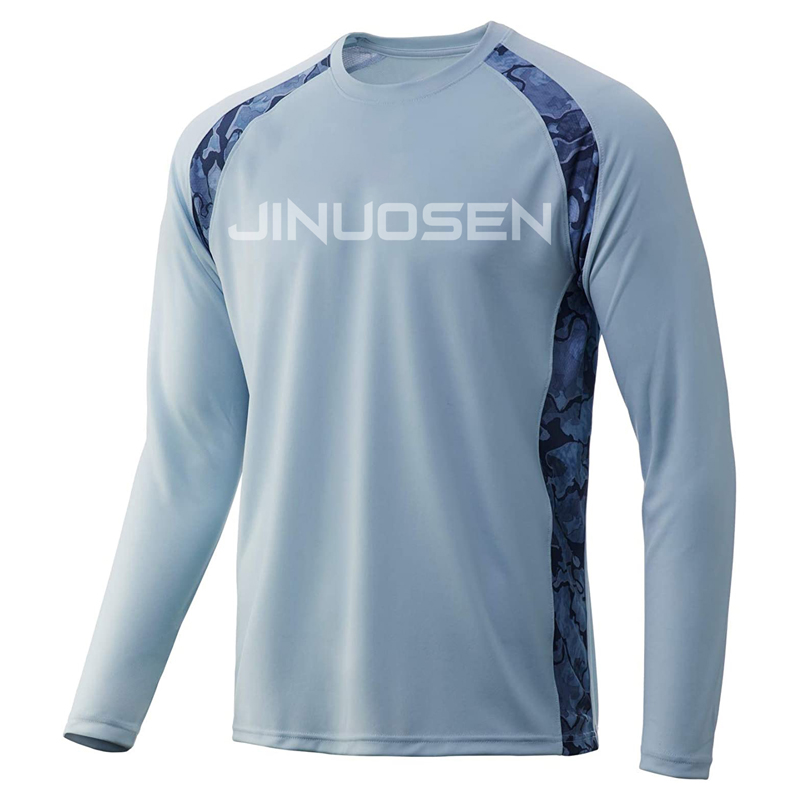 Custom 3D Printing Summer Waterproof Fishing Clothing Long Sleeves Breathable Quick Dry Jersey Blank Men Hoodie Fishing Shirt