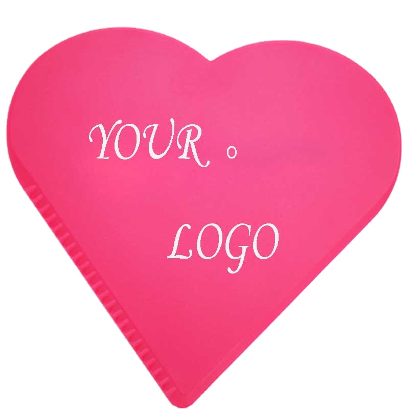 Cheap Novelty Car Ice Snow Scraper Plastic Heart Shape snow Scraper Large Place to make Logo snow clean