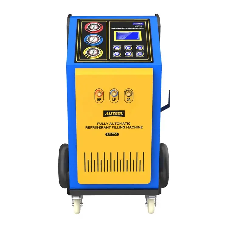 Official Factory Oem Autool LM706 All Car 1234yf Machine Refrigerant Recovery A_c Recovery & Charging Filling Machine