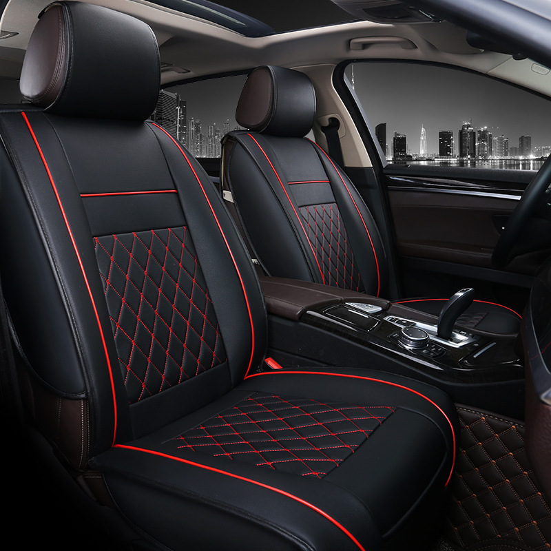 Universal Car Seat Protector PU Leather 1 pcs Front Seat Back Covers