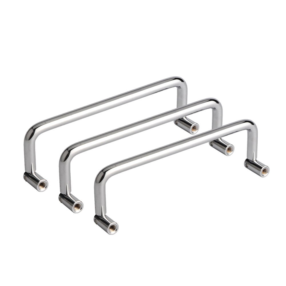Folding metal handle for industry stainless steel pull handle