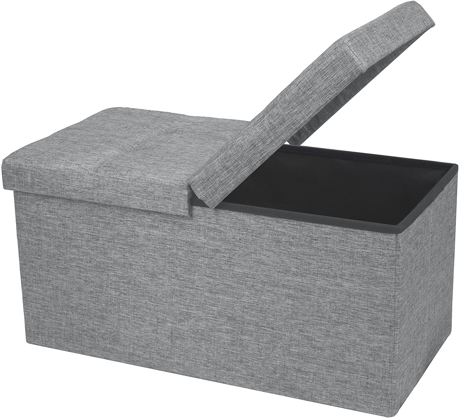 Fabric Ottomans Bench Foot Rest for Bedroom and Living Room Bedroom Bed end Stool Foldable Storage Footrest Ottoman