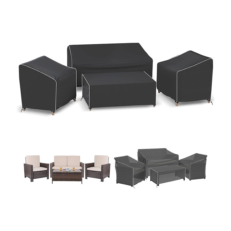 Custom Multi Specification Waterproof Dustproof Garden Patio Furniture Cover Set Outdoor Furniture Set Garden Furniture Sofa