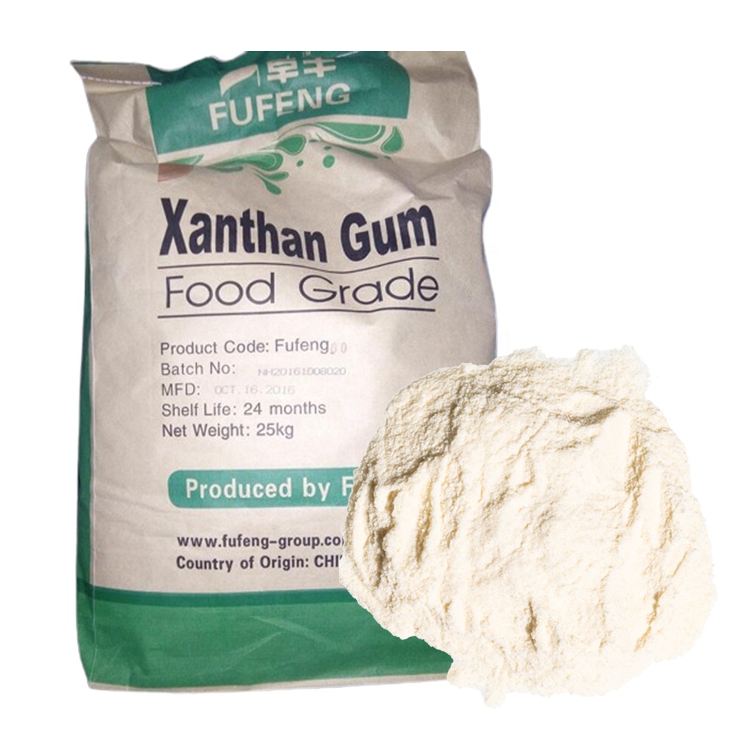 Fufeng Food Grade Xanthan Gum Powder 80 Mesh Stabilizers and Thickeners Dried Emulsifiers 25kg bag