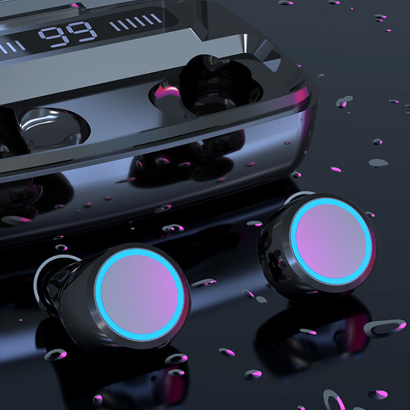 LED Digital Display Touch BT 5.0 Earphones IPX7 Waterproof Sports Headset Hi-Fi Sound Wireless Headphone Earbuds M11 TWS