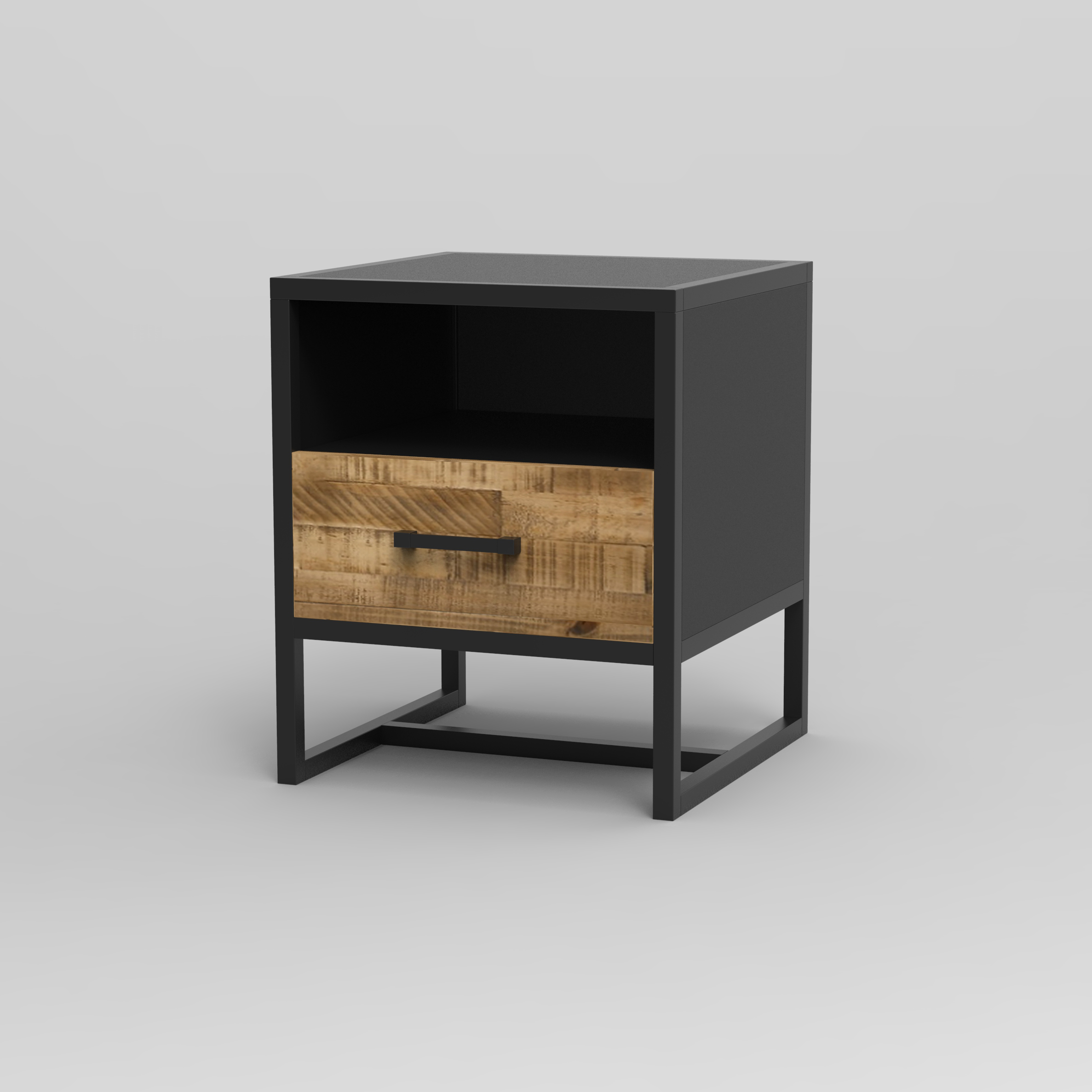 Solid Wood Bedside Nightstand Table Nachttisch Bedroom Furniture Modern Customizable Wooden Style Packing Color Material Origin