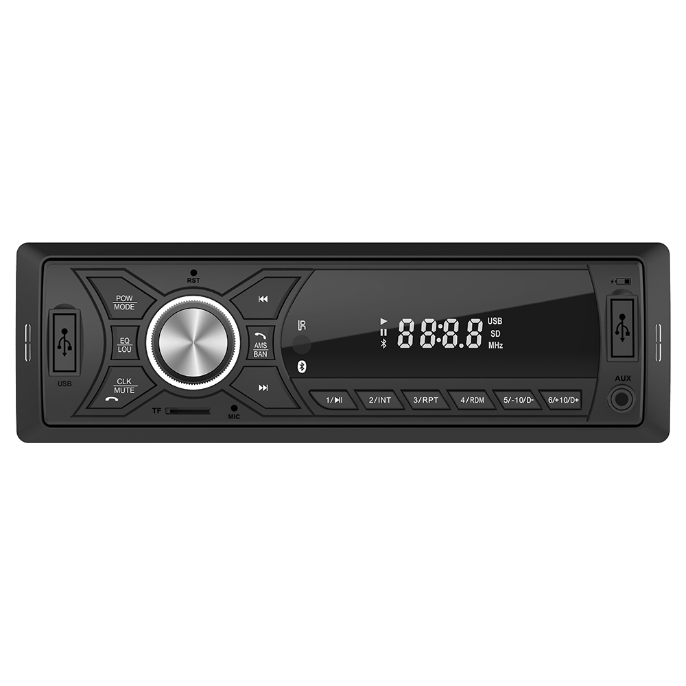 12V 1 din in-dash Bluetooth Car FM MP3 player with USB SD Micphone socket