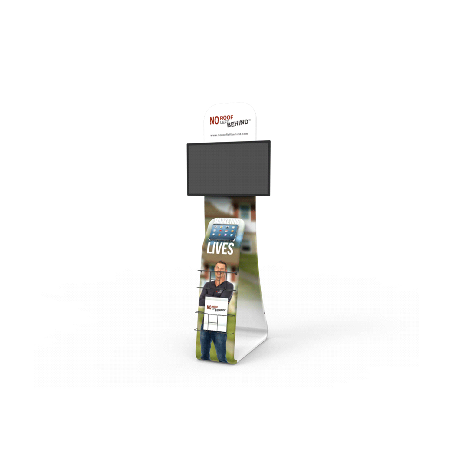 Unique design TV display lightweight portable display stand for trade show