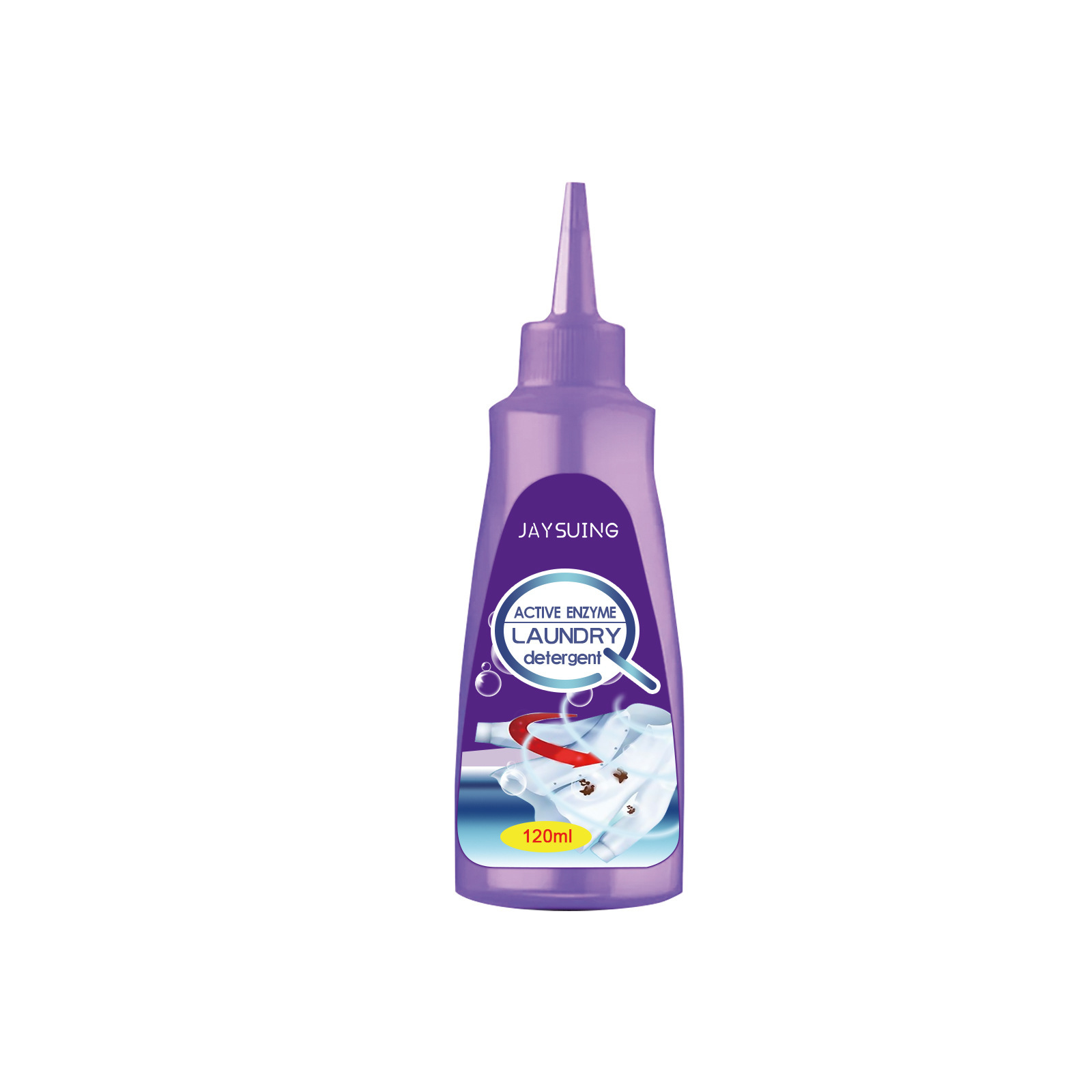 Active Enzyme Laundry Detergent Multi-Purpose Cleaner for Clothing Stains and Blood Spots Perfumed Wash Bottle Package