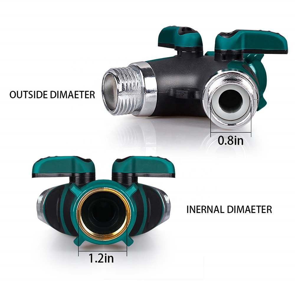 3/4" inch handle 2 way brass Drip Irrigation Garden Hose Connector to Ball valve 2 way ball valve with manual handle