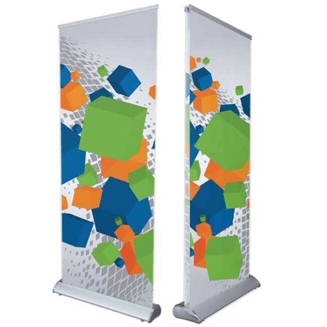 Aluminum Retractable Roll Up Banner Stand for Banner Display Stand Advertisement
