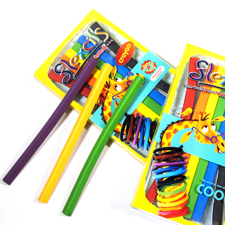 6 видов цветов мягкие небьющиеся 14 см треугольник для Trousse Crayon пчелиного воска восковые мелки