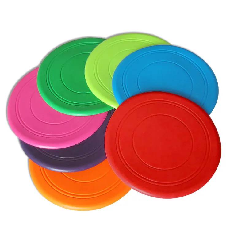 Outdoor Pet Toy Dog Multi-color Soft Rubber Flying Disk Bite-resistant Training Flying Saucer Silicone