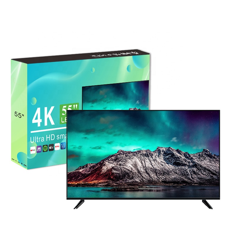 Заводской OEM телевизор 55 дюймов плоский экран LCD TV 4K UHD TV 55 дюймов смарт-телевизор