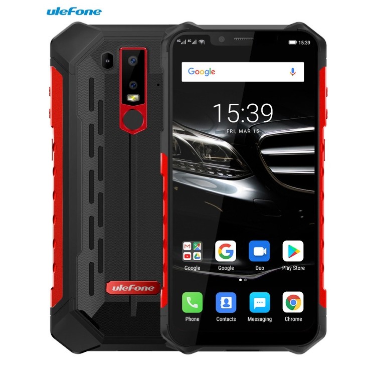 Оригинальный разблокированный мобильный телефон Ulefone Armor 6E с глобальной прошивкой, 4 Гб + 64 ГБ, сенсорный экран 6,2 дюйма, Android 9, Восьмиядерный, водонепроницаемый, прочный