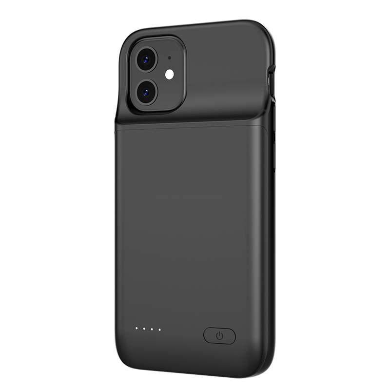 Портативный чехол для телефона с зарядкой для iphone 12 pro, черный мягкий чехол из ТПУ и АБС-пластика для батареи для iphone 12 pro max, 4800 мАч