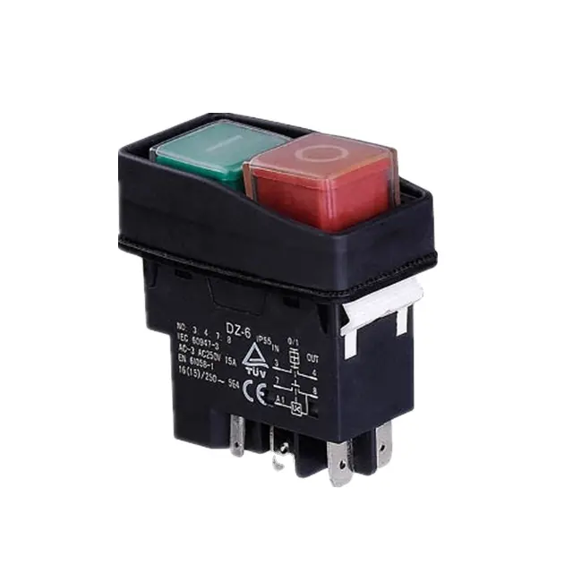 XDZ-6C Self Lock Mechanical Equipment Control Station plastic on off switch electromagnetic switch