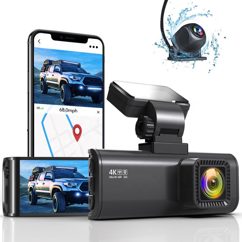 Видеорегистратор REDTIGER, 4K/2,5 K Full HD, Wi-Fi, GPS, IPS экран 3,16 дюйма