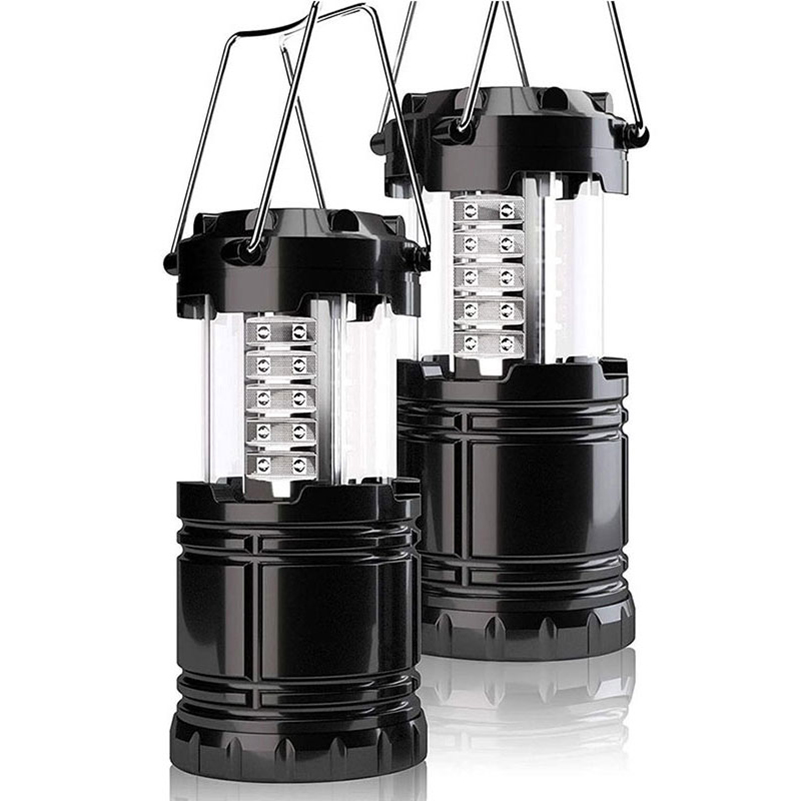 Oem Factory 30 Led Portable Telescopic 2 Pack Led Camping Led Lamp Lantern With Flashlight