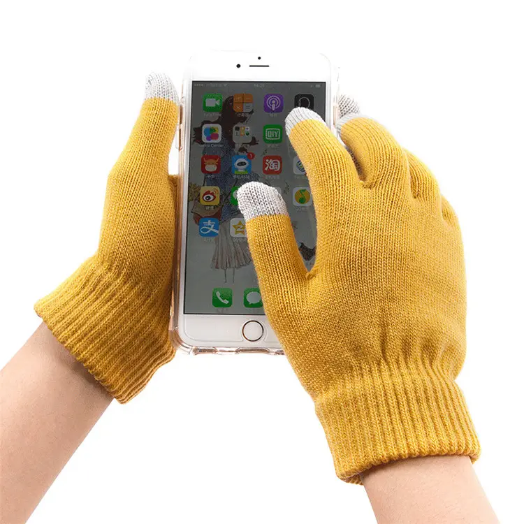 Winter Acrylic Sensitive Touch Screen Gloves For Mobile Cell Phone