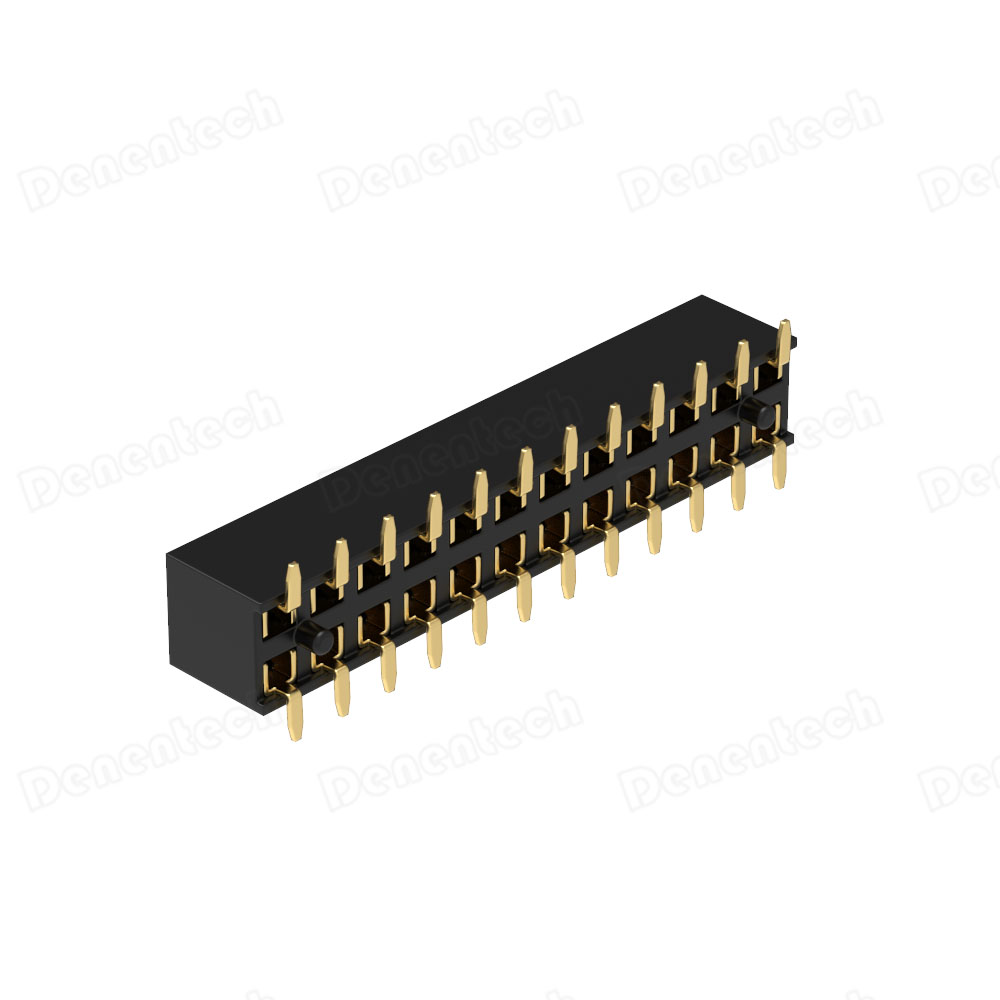 Denentech 2,00 мм Шаг гнездовой разъем H4.0 4,3 4,6 двухрядный SMT U-образный PCB разъемы гнездовой разъем с Peg