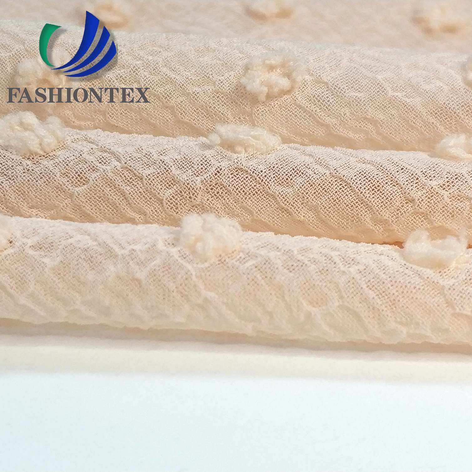 Fashiontex Nano crepe dot clipped chiffon fabric 100% polyester fabric yoryu