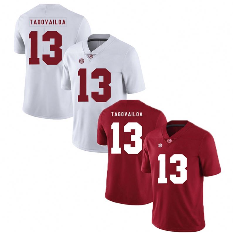 2021 Новый Ncaa сшитые логотипы Alabama Crimson Tide Американский футбол трикотаж