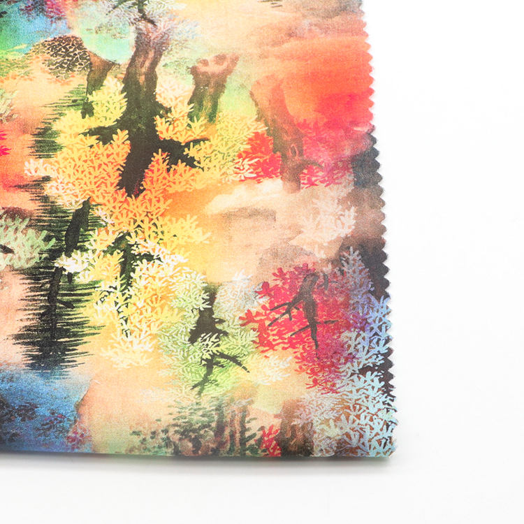 Good quality recycled custom design breathable 125gsm 100% polyester digital print fabric