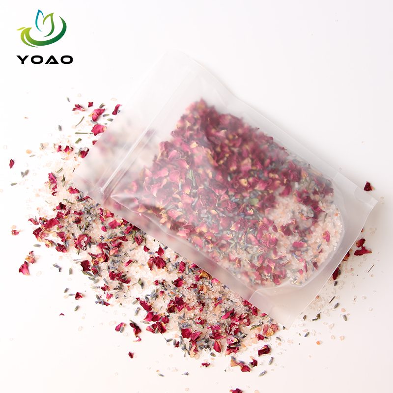 Himalayan Pink Salt Foot Soak Bath Tea с Rose Petals, Lavender Jasmine Buds Blend Tea Spa, natural Aromatherapy для Relaxing