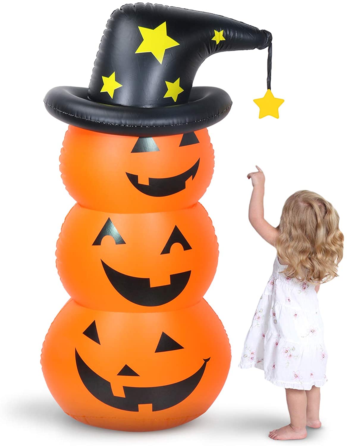 Inflatable Pumpkin Decoration Indoor Outdoor Yard Party Halloween Decoration Inflatable Pumpkin Tumbler