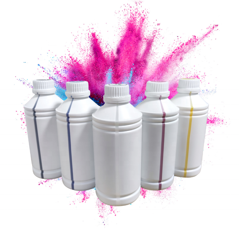 Быстрая доставка, 1000 мл, заводская цена, универсальные CMYK цветные пигментные чернила DTF для теплового принтера