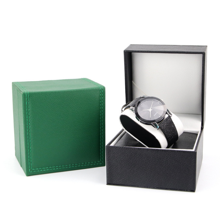 New arrival Wholesale custom wrist watch packaging gift box luxury pu leather classic watch storage boxes for men