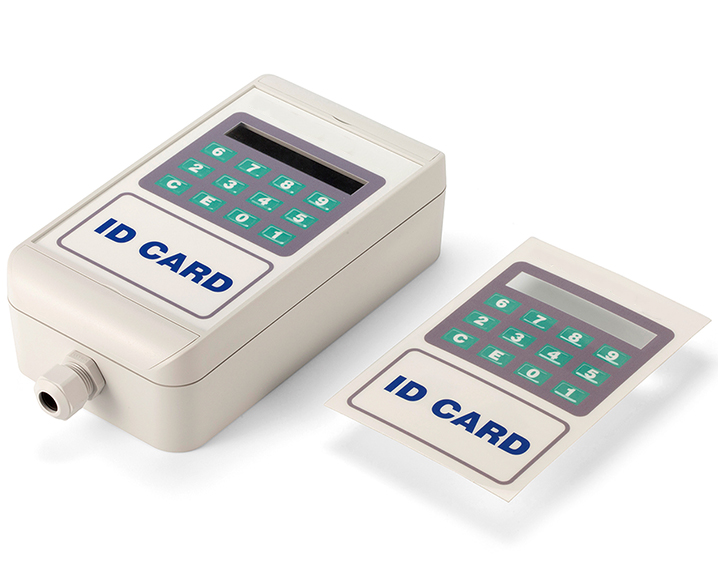 Customized OEM control keypad switch front panel button graphic overlay sticker label membrane switch panel
