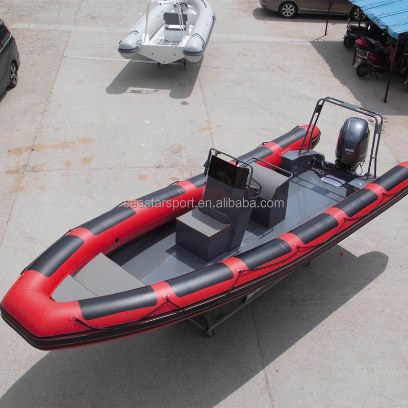 New Design 700 760 Military Boat Patrol Aluminum Hull Military rubber boat