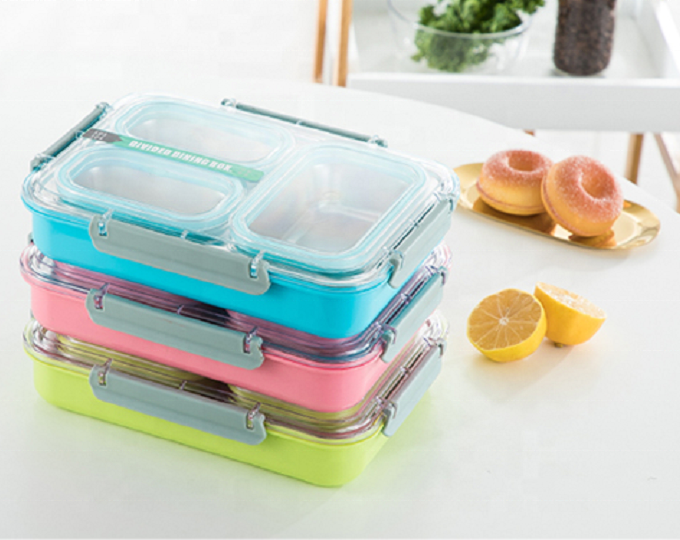 Lightweight Domestic Kids Bento Box Leakproof Compartment Food Container