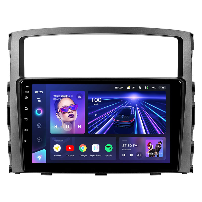 Автомагнитола TEYES CC3 для Mitsubishi Pajero 4 V80 V90 2006-2014, мультимедийный видеоплеер, стерео, 2 din, dvd-навигатор