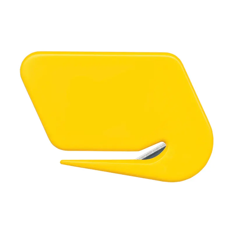 Желтый пластиковый нож для открывания писем coplpremium, ручная гравировка на заказ, открытая печать логотипа