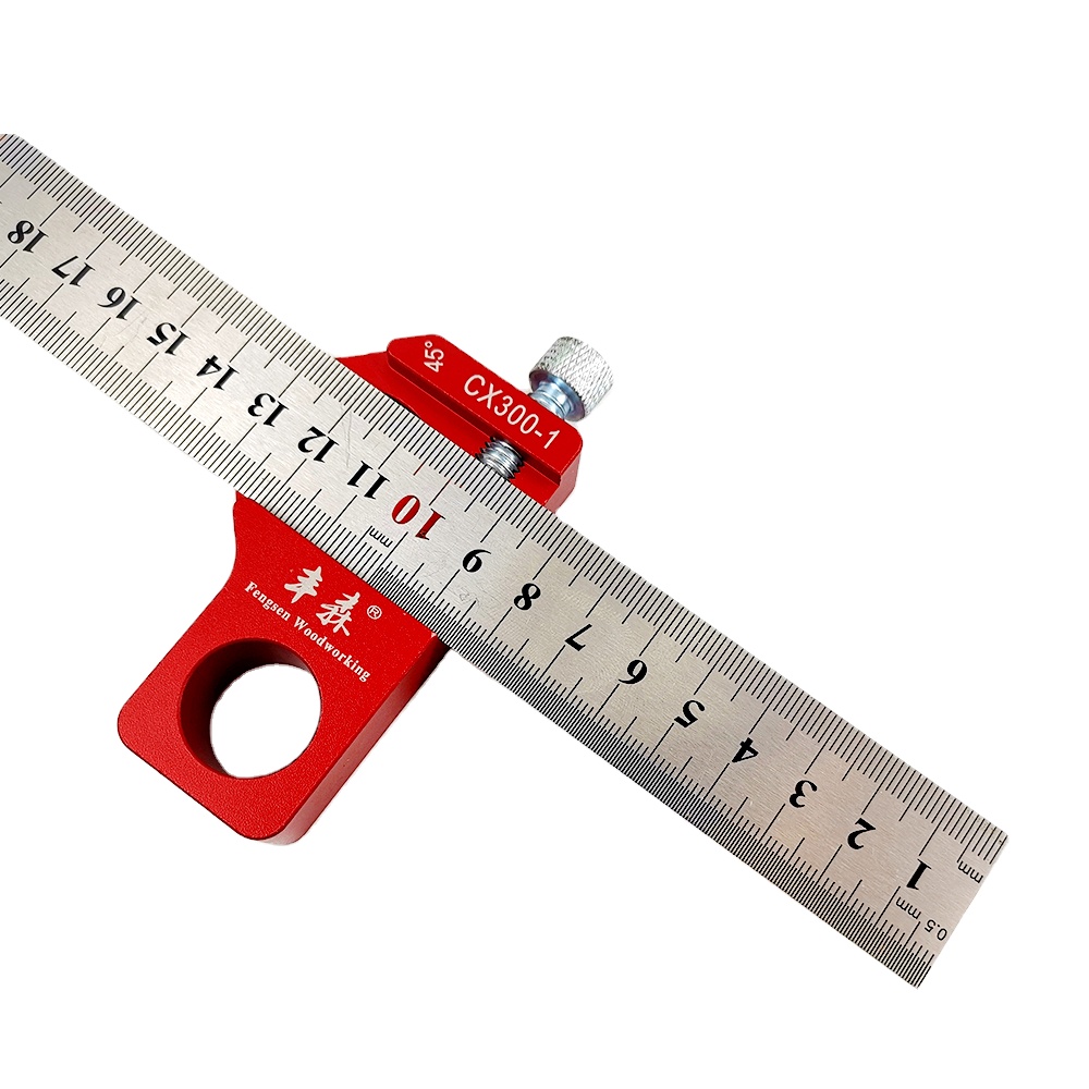 multifunctional ruler sliding t bevel ruler for woodworking steel ruler 30cm