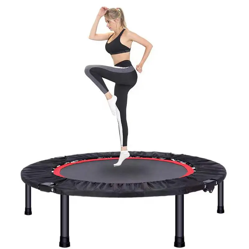 40/48 "Складная мини-батут фитнес Rebounder Регулируемый с мягкими ручками, для взрослых крытого сада тренировки батут