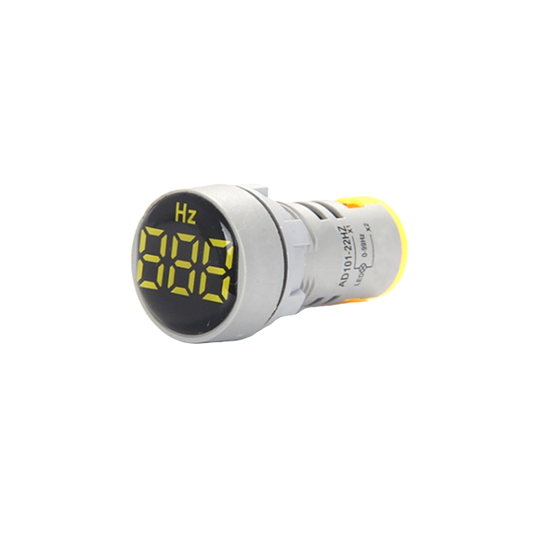 New Designed Oem Service Lights 22Mm Square Led Crystal Membranehertz Frequency Meter 0-99Hz Indicator Lamp