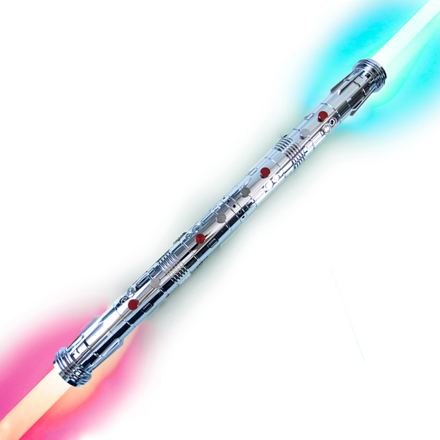 LGT SABERSTUDIO RGB светодиодный металлический пиксельный световой меч с двумя ручками с 9 наборами звуковых шрифтов С бластером для рождественских игрушек с подсветкой